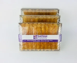 3 x Kandiszucker mit echten Safranfäden Tee = 57 Saffron Rock Sugar Sticks Tea - Bild 1 von 4