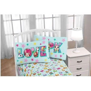 Shopkins 3 pz set biancheria da letto singola multicolore in microfibra per bambini - Foto 1 di 5