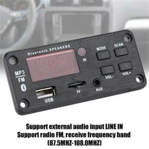 Bluetooth 5.0 MP3 Decoder Board Audio Modul Unterstützung USB FM Radio für Auto - Bild 1 von 11