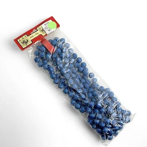 Guirnalda vintage con cuentas azules Bronners - Imagen 1 de 5