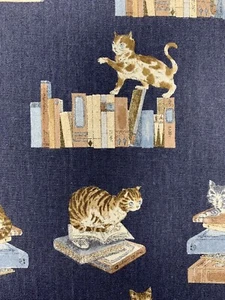 Biblioteca de tela para gatos libro de lino de algodón peculiar libro de animales amante - Imagen 1 de 5