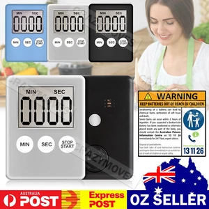 Kitchen Digital LCD Timer Magnetic Count Down Minute Cooking alarm 3 Colour VIC - Picture 1 of 18