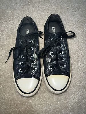 Zapatillas bajas Converse para mujer 6 Chuck Taylor All Star metálicas arco iris negras Foto 1 de 4