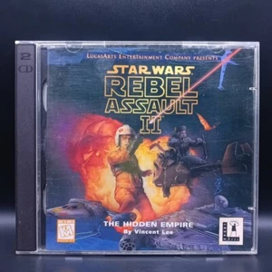 Star Wars Rebel Assault II 2 (Windows PC CD, 1995) CIB Good 2-Disc Complete - Picture 1 of 8