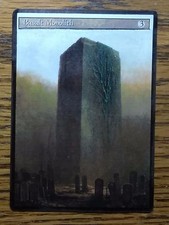 Magic the Gathering MTG Altered Art Basalt Monolith
