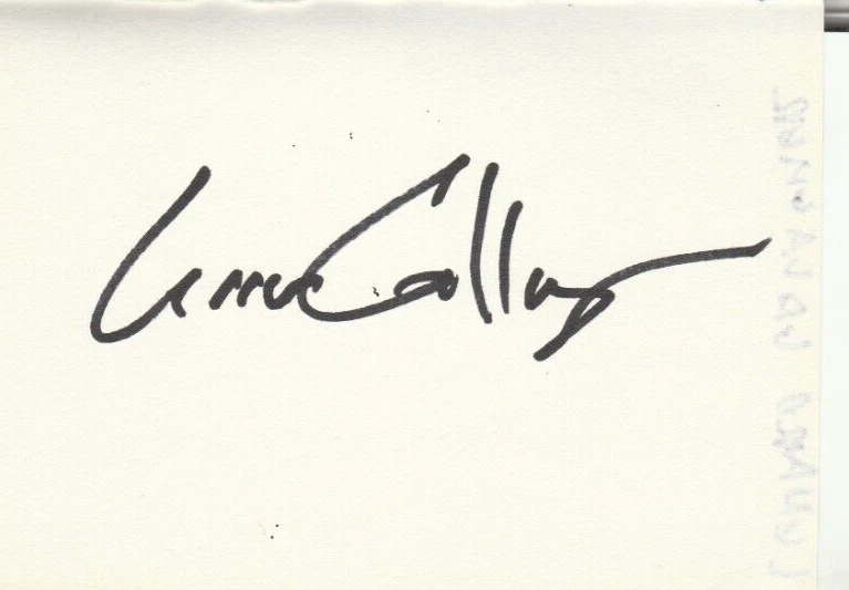 LENNON GALLAGHER AUTOGRAPH  SIGNED CARD  (GQ AWARDS )  55 - Image 1 of 1