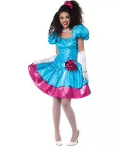 80s Party Dress Womens Costume - Picture 1 of 7