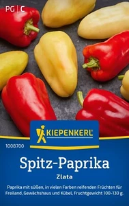 Spitz - Pimiento Zlata para invernadero al aire libre cubo aprox. 40 semillas 1008700 - Imagen 1 de 2