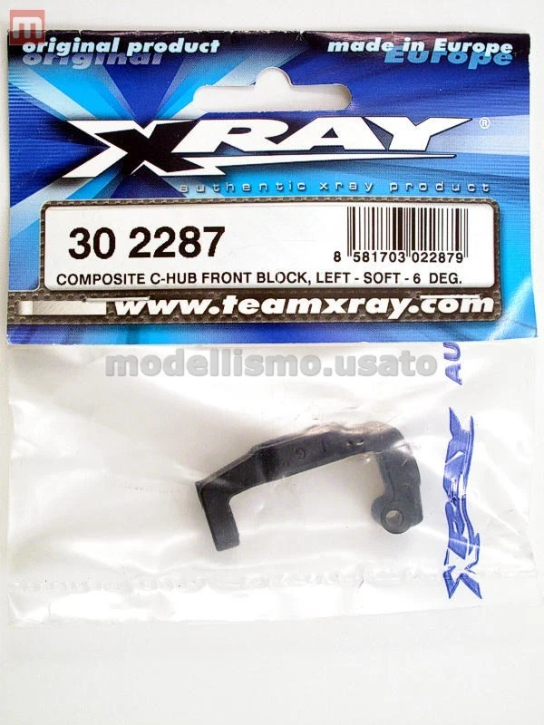 Xray 302287 Composite C-Hub Front Block, Left - Soft - 6° modeling - Image 1 of 1