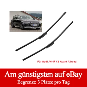 OEM Audi A6 4F C6 Avant Allroad Scheibenwischer Vorne 555mm Wischerblätter Satz - Bild 1 von 19