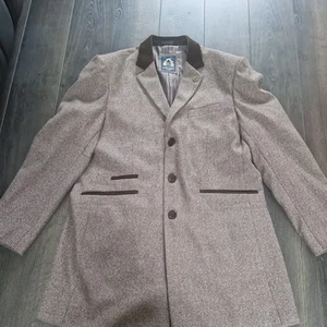 Marc Darcy London 'Messi' Long Blazer Jacket OverCoat Charcoal/Black Size 42R - Picture 1 of 9