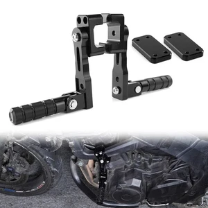 1 Pair Rider Footpeg Kit Highway Peg Mounts Fit For Yamaha TDM 900 2002-2010 - Picture 1 of 17