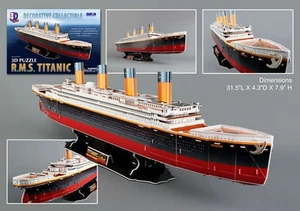 Rompecabezas de espuma 3D CUBIC FUN 4011 Titanic Ocean Liner 113 piezas - Imagen 1 de 1