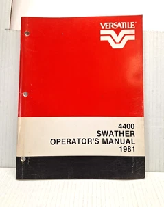 USED OLD STOCK VERSATILE OPERATORS MANUAL FOR 4400 SWATHER TS1050 - Picture 1 of 4