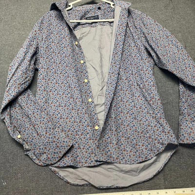 Eredi Pisano Roma 男式正装衬衫 15.5 码多色花卉棉商务款 — 第 1/4 张图片