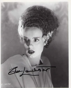 Elsa Lanchester signiert 8x10 Die Braut von Frankenstein (1935) Foto POP COA - Bild 1 von 1
