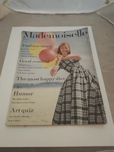 Vintage Mademoiselle Magazine MCM July 1957 Fashion Art Quiz Good Reading - Picture 1 of 4