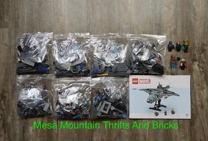 LEGO® Marvel 76248 The Avengers Quinjet 100% Completo Con Istruzioni Di Proprietà Adulto - Foto 1 di 10