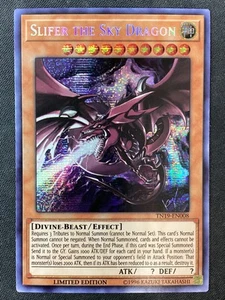 Yu-Gi-Oh #TN19-EN008 Slifer the Sky Dragon Edición Limitada Secreto Prismático Raro LP - Imagen 1 de 2