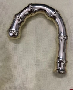 Eleganter Splitter Designer Holz Gehstock Messing Kopf Griff Neu Geschenk für Stock - Bild 1 von 4