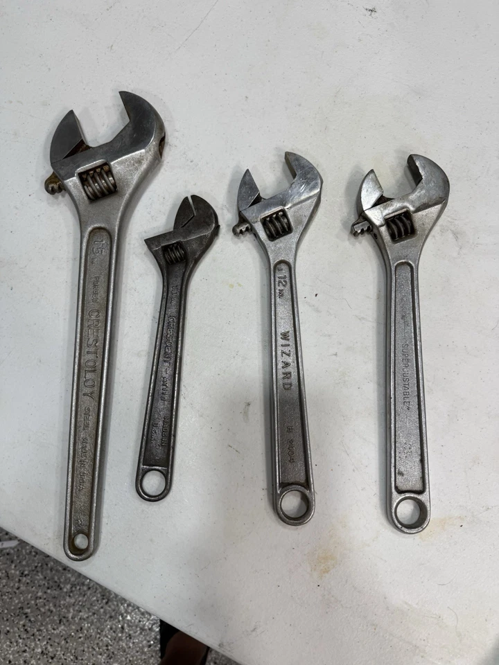 4 件可调节扭矩 JH WILLIAMS CRESCENT CRESTOLOY 12 英寸 10 英寸 15 英寸 — 第 1/4 张图片