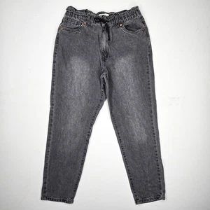 Levi’s Boys Jeans Sz 16 High Loose Pull-On Stretch Waist Vintage Black Gray - Picture 1 of 7