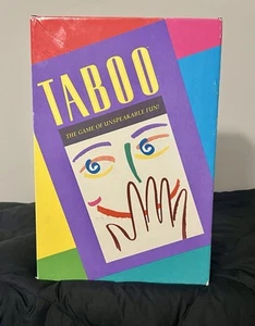 Vintage 1989 Taboo Board Game The Game Of Unspeakable Fun Complete Great - Picture 1 of 7