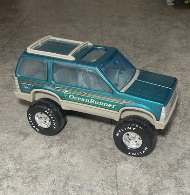Vtg 90s Y2k Nylint 11" Ford OceanRunner (Green) - Metal & Plastic USA 🔥 Toy Car - Image 1 of 4