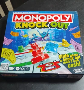 Monopoly Knock Out Edition von Hasbro, Familienpartyspiel Alter 8+, Factory Sealed - Bild 1 von 3