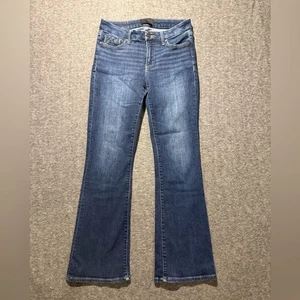 Hebilla Vaqueros Negros Mujer Etiqueta 27x32 Azul Ajuste Nº 53 Bootcut Elástico Adelgazante - Imagen 1 de 12