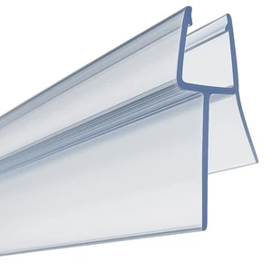 2x Shower Screen Seal Strip Bath Seal Strip for 4 to 6mm Glass 87cm Length Clear - Picture 1 of 9