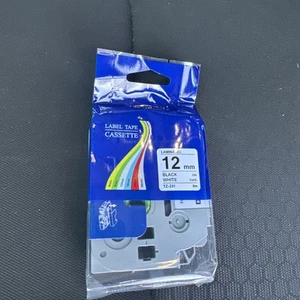 6 Pack- 12mm Label Maker Tape for Brother Tze-231 for PT-D220 PT-D210 PT-H110 - Picture 1 of 2