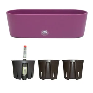 Set5 Kunststoff Flori Pflanzschale dunkelviolett für Hydrokultur happy nature - Bild 1 von 15