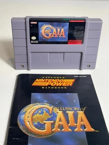 Illusion of Gaia Game with Handbook Super Nintendo SNES Excellent Tested - Picture 1 of 9