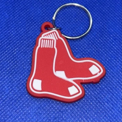 Boston Red Sox MLB Soft Keychain Key Chain Souvenir | White & Red - Image 1 of 4