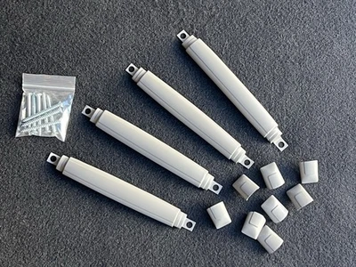 94-96  Chevy Impala SS Stock OE Door Plastic Pulls w Caps Gray 12pcs - Image 1 of 4