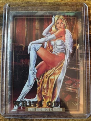 2024 Marvel Masterpieces '92 Platinum White Queen Holofoil Parallel #95 - Image 1 of 2