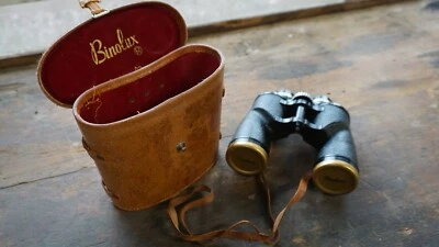 Vintage Binolux 8x40 Binoculars Japan Great Condition w/Compass Case - Image 1 of 4