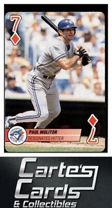 Paul Molitor 1995 Bicycle Aces #7D Toronto Blue Jays Hall of Fame - Picture 1 of 2