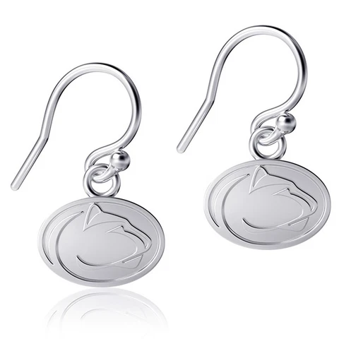 Dayna Designs Penn State Nittany Lions Silver Dangle Earrings Cover
