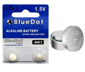 2 PACK Exp *2029 AG5 Battery LR754 SR754 LR754 G5 SR48 193 Alkaline battery pcs - Picture 1 of 4