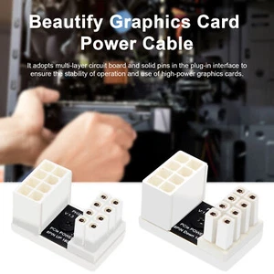 High-quality Abs Plastic Shell Adapter Efficient Power Plug for Graphics Cards - Photo 1/12