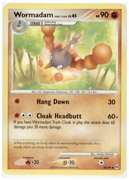 Wormadam Sandy Cloak 50/99 Arceus Regular