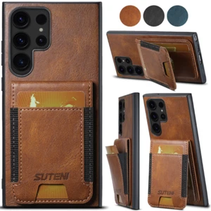 For Samsung Galaxy S24 Ultra S23 S22 Note20 Leather Removable Wallet Case Stand - Picture 1 of 13