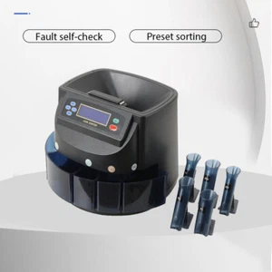 Münzzähler Maschine kommerzieller USD Sortierer/Einwickler/Roller Maschine Geld USA - Bild 1 von 13
