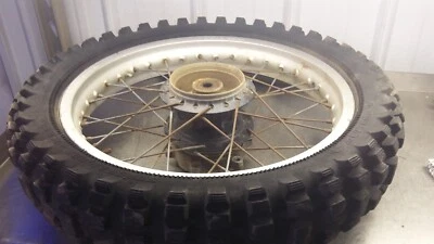 1978 Honda XL 250 Rear Wheel 4:60-18 tire shot   XL250S T2-13U - Image 1 of 4