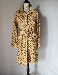 Vintage Y2K Marc Jabobs Corduroy Leopard Belted Shirt Dress/Trech Coat Sz.M - Picture 1 of 9