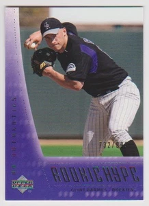 2003 UD Authentics #129 Clint Barmes Rookie Hype RC 732/999 Colorado Rockies - Foto 1 di 2