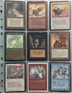 All vintage early Magic: The Gathering sets collection 1993-98