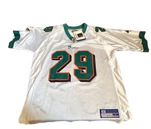 Maglia Miami Dolphin Reebok calcio sul campo uomo L Madison #29 vintage nuova con etichette - Foto 1 di 14